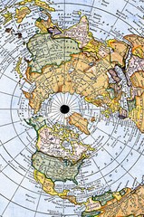 1892 Flat Earth New Standard Map of the World Alexander Gleason Gleason’s Poster