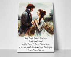 Pride and Prejudice Quote Poster or Canvas – Jane Austen Quote