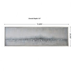71.38 inch Abstract Art – 21.38 inches wide by 1.5 inches deep – Decor – Wall