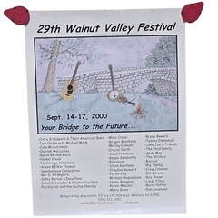Bluegrass Music Festival 2000 Vintage 29th Walnut Valley Poster Winfield KS