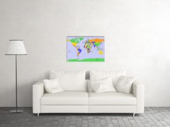 World Map Political Rare Hot New Wall Art Home Decor – POSTER 20×30