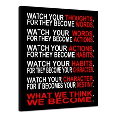 Canvas Print Wall Art Painting Poster Picture Motivational Classroom Office Deco