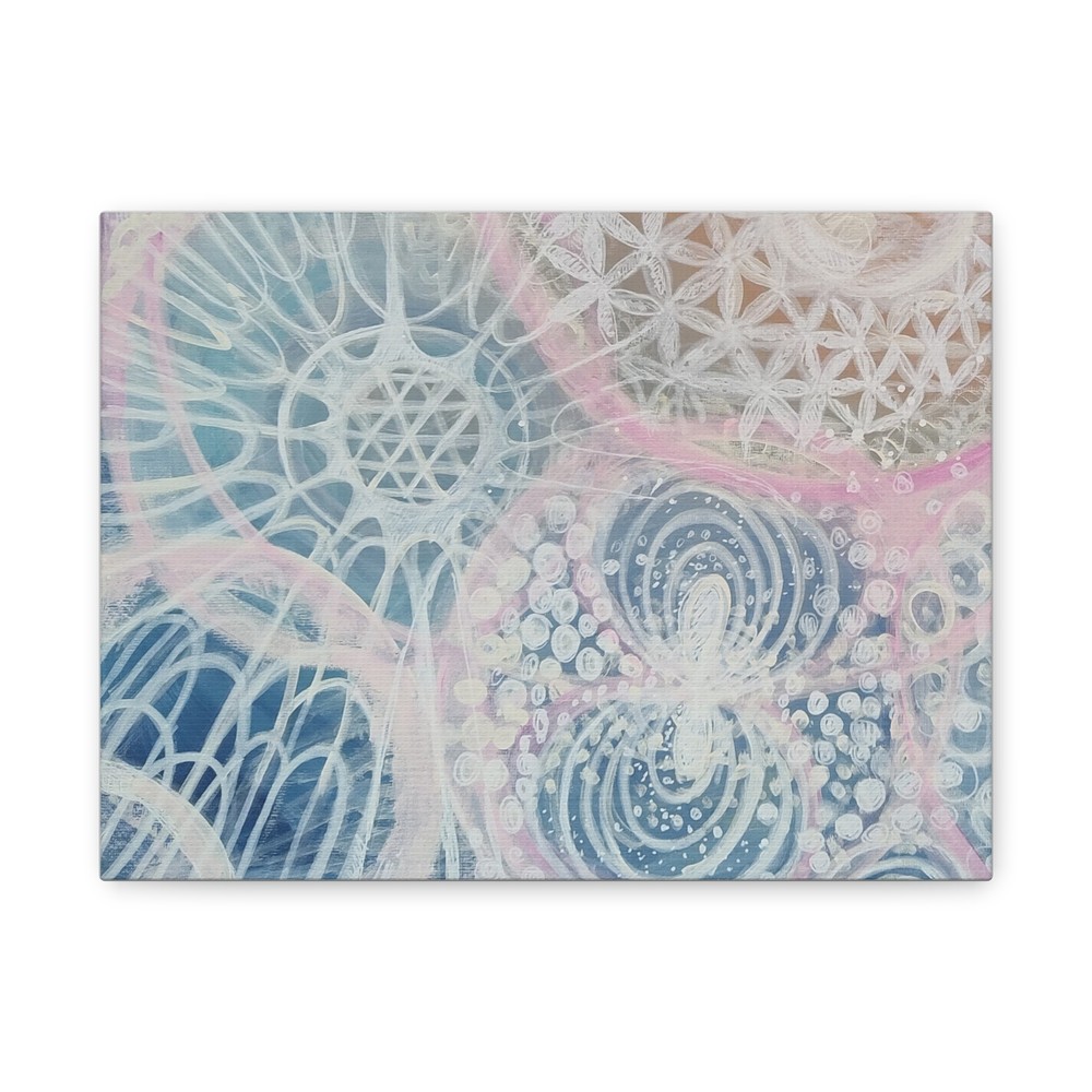 Abstract Art Canvas Print – Serene Geometric Design for Modern Home Décor