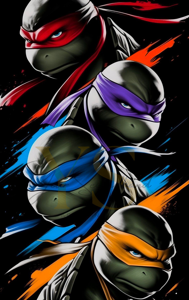 NINJA TURTLES poster print 8.5»x14» home decor glossy paper #3