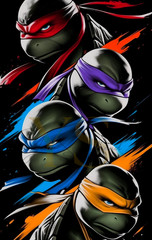 NINJA TURTLES poster print 8.5»x14» home decor glossy paper #3