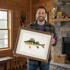 Vintage Fish Species Art Prints (Set of 6) – Unframed – 8×10 | Fishing Wall D…