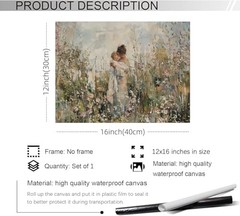 rumlud Country Flower Poster Vintage Nature 16″L x 12″W Nature 6-Unframed