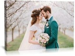 Custom Honeymoon Photo Canvas Wall Art Personalized Couple Vacation Keepsake