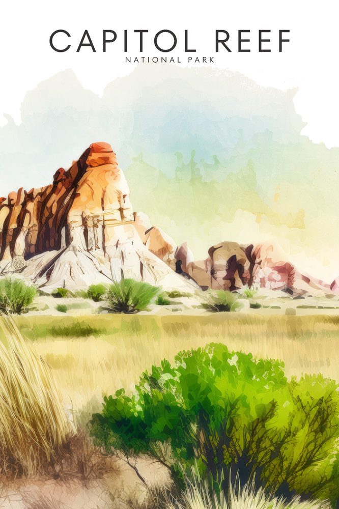 Capital Reef National Park Poster Premium Photo Print Wall Art 4 Sizes #3