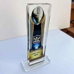 Custom Fantasy Football Trophy – Personalized League Champion Acrylic Award Gift
