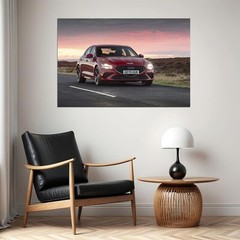 619097 Genesis G70 2.0t Korean Luxury Sedan Wall Print Poster