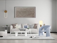 Hand-Painted Beige Texture Abstract Wall Art Oil Painting 48×24 inch Contempo…
