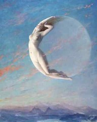 Antique Mythology Goddess Giclee Canvas Art Print for Home Decor