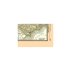 Historic State Map – North Carolina – Alden 1886 – Vintage Wall Art