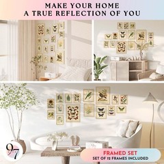 97 Decor FRAMED Vintage Botanical Wall Art Decor – Large Plant Posters For Ro…