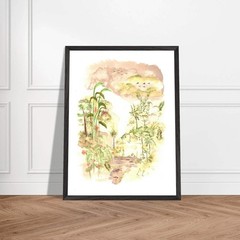 Premium Wooden Framed Poster With Premium Matte Paper Jungle – Art Numérique à T