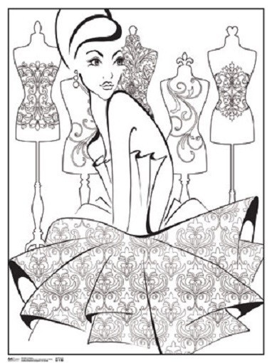 Coloring Poster – Fashion New Toys 18×24″ Licensed rpaz321
