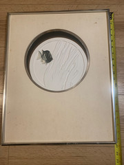 Greg Copeland Studio 1973 Mid Century Modern Embossed Fish Wall Art Retro