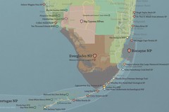 Florida State Parks & Federal Lands Map 24×36 Poster (Natural Earth) #870