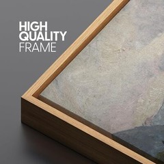Wall26 Impressionist Pastoral Valley Framed Wall Art Abstract Canvas Print