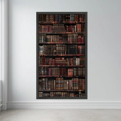 Vintage Leather Book Collection Poster No Fram Antique Library Poster No Frame
