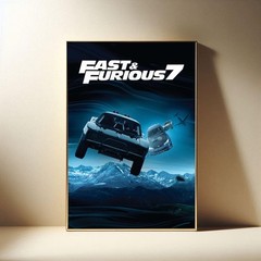 The Fast and the Furious Series Film Poster, Modern Movies Art Print – Unframed