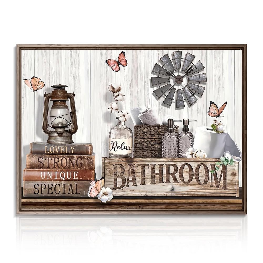 Dazzlewall Farmhouse Wall Decor – Rustic Cotton 15.8″L x 11.8″W, Multicolor