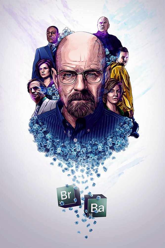 612423 Breaking Bad Movie Sticker Classic American Series Wall Print Poster