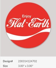 Flat Earth Coca-Cola Stickers 10 TEN PACK LOT **WORLDWIDE 🌐 SHIPPING**