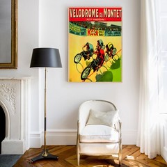 Vélodrome du Montet by Marcellin Auzolle (France) Bicycle 19 Retro Vintage Poste