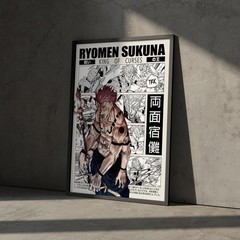 Sukuna Jujutsu Kaisen Anime Poster – JJK Ryomen Sukuna Japanese Wall Art