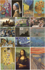 Famous Art Prints Set 16PCS Classical Impressionist Renaissance Wall Decor 11×17