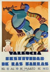14617.Wall Decor Poster.Vintage Interior Art.Valencia Festividad Fallas Spanish