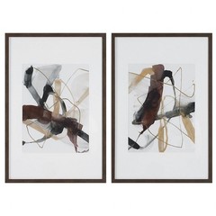 Abstract Print (Set of 2)-39.5 Inches Tall and 26.5 Inches Wide – Decor – Wall