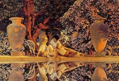 Maxfield Parrish Garden of Allah Art Nouveau Poster or Canvas Print
