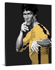 Bruce Lee Canvas 16×20 Drawing WallArt Be Water ESPN Enter The Dragon Kung Fu