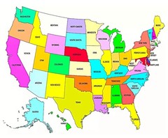 USA MAP the united states of america map 4×6 photograph usa map