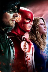 The Super Girl Flash Arrow Cw Dc Tv Series Usa Heroes Wall Art – POSTER 20×30