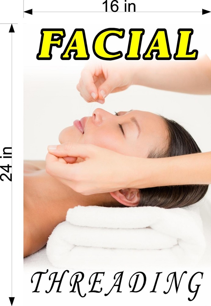 Eyebrows 18 Perforated Mesh See-Through Window ad Threading Facial Vertical