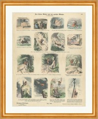 The Little Painter with the Large Folder Ant Munich Picture Sheet 248 Framed