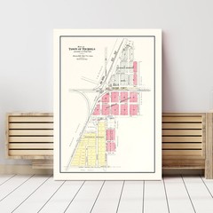 Old Map of Nichols, IA 1899 – Vintage Nichols Iowa Art