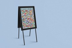 Flags of the World Classroom Reference Chart National Poster 12×18