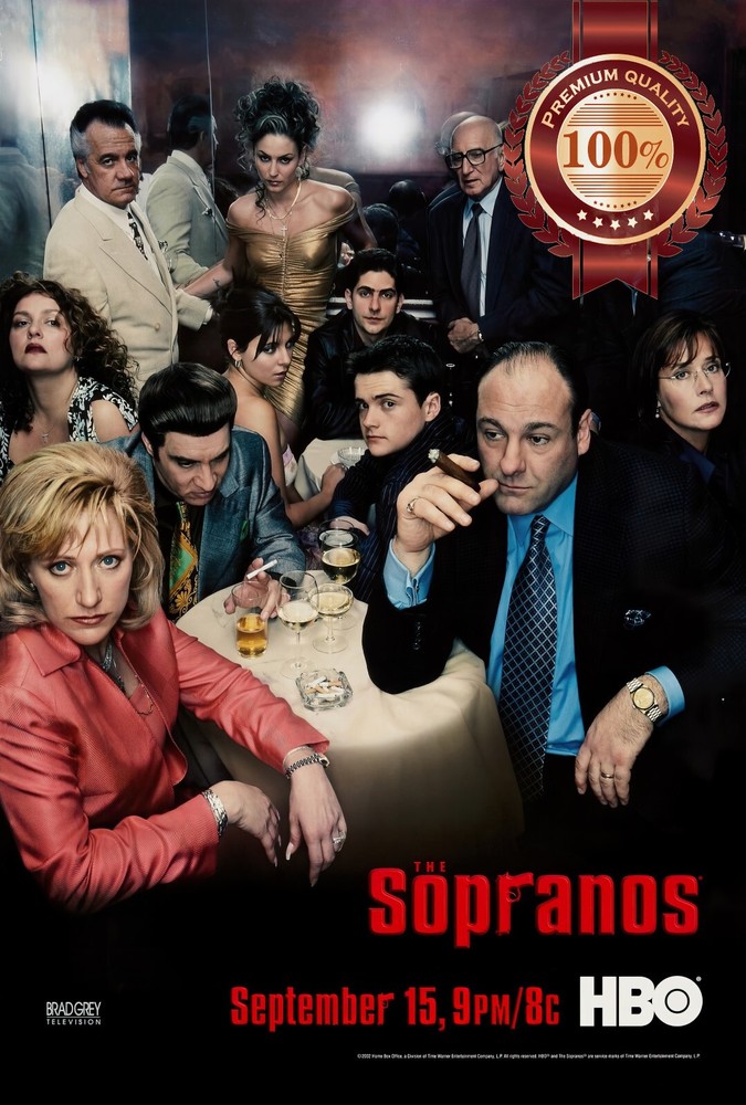 THE SOPRANOS CAST CHARACTERS V2 TV SHOW ORIGINAL OFFICIAL PRINT PREMIUM POSTER