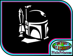Star Wars Boba Fett K Vinyl Sticker Wall Art Poster Car Bike Laptop Window Movie