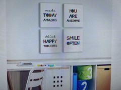 Watercolor Words HPNIUB Inspirational Quote Art Print, Set of 4 Pcs (8X10inch)