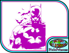 Batman M Vinyl Sticker Wall Poster Art Bedroom DC Comics Car Bike Window Movie