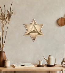 12in Sacred Geometry Wall Art Merkabah Spiritual Desktop Decor Meditation