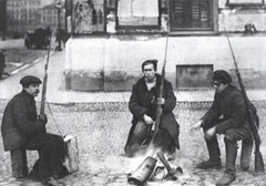 Revolutionary Red Guard Patrol Campfire Petrograd – Premium Matte Paper Poster