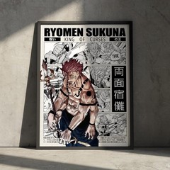 Sukuna Jujutsu Kaisen Anime Poster – JJK Ryomen Sukuna Japanese Wall Art