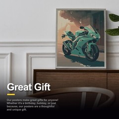 Motorcycle 11×14 Decor Poster | Modern Bike Design | Fast and Secure Shipping